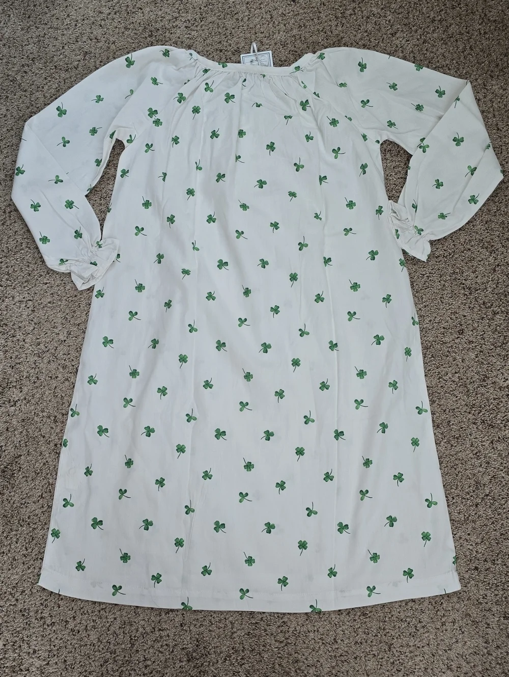 NEW -Petite Plume sz 10 Delphine Shamrocks Nightgown